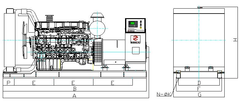 Открытые дизельные генераторы SD-SC | SDEC
